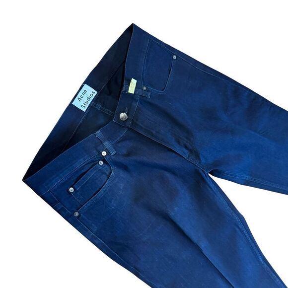 Acne Studios Ace Jean in Navy Cash Denim - Picture 5 of 9